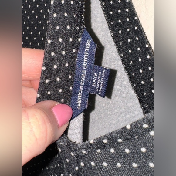 Mini American Eagle Outfitters black and white polka dot dress. - Picture 3 of 3